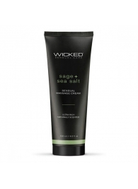 Массажный легкий крем WICKED Sage plus Sea Salt - 120 мл. - Wicked - купить с доставкой в Энгельсе