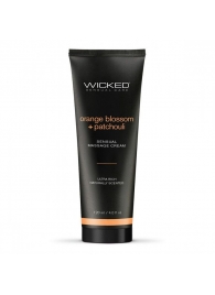 Массажный легкий крем WICKED Orange Blossom plus Patchouli - 120 мл. - Wicked - купить с доставкой в Энгельсе