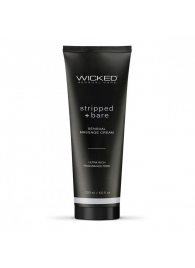 Массажный легкий крем WICKED Stripped plus Bare - 120 мл. - Wicked - купить с доставкой в Энгельсе