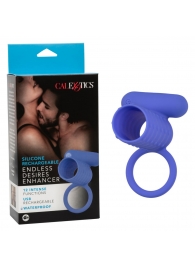 Синее эрекционное виброкольцо Silicone Rechargeable Endless Desires Enhancer - California Exotic Novelties - в Энгельсе купить с доставкой