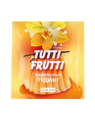 Пробник гель-смазки Tutti-frutti со вкусом ванильного пудинга - 4 гр. - Биоритм - купить с доставкой в Энгельсе