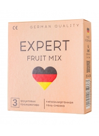 Ароматизированные презервативы EXPERT Fruit Mix - 3 шт. - Expert - купить с доставкой в Энгельсе