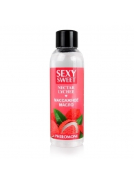 Массажное масло Sexy Sweet Nectar Lychee с феромонами и ароматом личи - 75 мл. - Биоритм - купить с доставкой в Энгельсе