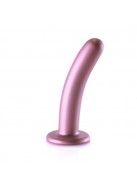 Розовый фаллоимитатор Smooth G-Spot - 15 см. - Shots Media BV