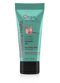 Съедобный интимный гель Orgie Lube Tube Cocktail Strawberry Mojito - 50 мл. - ORGIE - купить с доставкой в Энгельсе