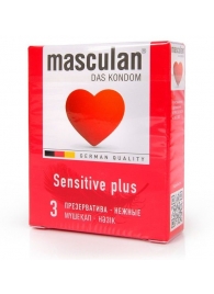 Презервативы Masculan Sensitive plus - 3 шт. - Masculan - купить с доставкой в Энгельсе