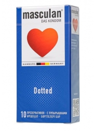 Презервативы с пупырышками Masculan Dotted - 10 шт. - Masculan - купить с доставкой в Энгельсе