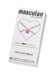 Ультрапрочные презервативы Masculan Ultra Safe Black - 10 шт. - Masculan - купить с доставкой в Энгельсе