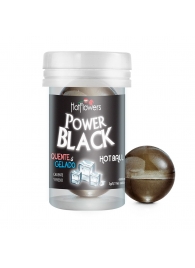 Интимный гель Power Black Hot Ball с охлаждающе-разогревающим эффектом (2 шарика по 3 гр.) - HotFlowers - купить с доставкой в Энгельсе