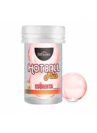 Лубрикант на масляной основе Hot Ball Plus с разогревающим эффектом (2 шарика по 3 гр.) - HotFlowers - купить с доставкой в Энгельсе