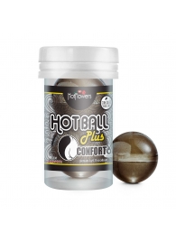 Анальный лубрикант на масляной основе Hot Ball Plus Conforto (2 шарика по 3 гр.) - HotFlowers - купить с доставкой в Энгельсе