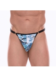 Мужские трусы-тонги с принтом в виде волн и китов - Don Moris купить с доставкой