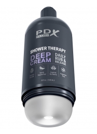 Мастурбатор в бутылке Shower Therapy Deep Cream - Pipedream - в Энгельсе купить с доставкой