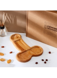 Деревянное блюдо для подачи в форме члена (32,5 х 20 х 1,7 см) - Сима-Ленд - купить с доставкой в Энгельсе