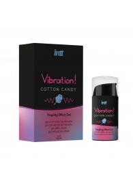 Жидкий вибратор Vibration Cotton Candy с ароматом сахарной ваты - 15 мл. - INTT - купить с доставкой в Энгельсе