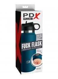 Мастурбатор-вагина в синей колбе F*ck Flask - Pipedream - в Энгельсе купить с доставкой