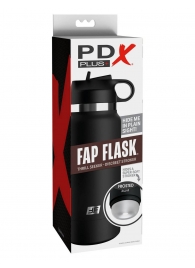 Черный мастурбатор в виде бутылки Fap Flask - Pipedream - в Энгельсе купить с доставкой