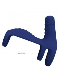 Синяя вибронасадка на пенис Vibrating Penis Sling - Baile - в Энгельсе купить с доставкой