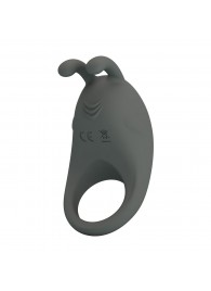 Серое эрекционное кольцо с вибрацией Master Ring - Baile - в Энгельсе купить с доставкой