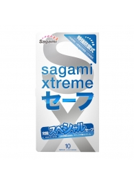 Презервативы Sagami Xtreme Ultrasafe с двойным количеством смазки - 10 шт. - Sagami - купить с доставкой в Энгельсе