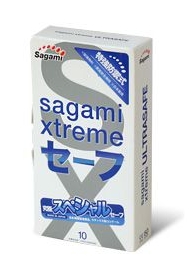 Презервативы Sagami Xtreme Ultrasafe с двойным количеством смазки - 10 шт. - Sagami - купить с доставкой в Энгельсе