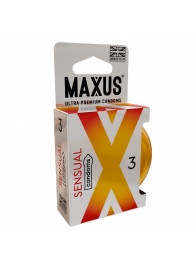 Презервативы анатомической формы Maxus Sensual - 3 шт. - Maxus - купить с доставкой в Энгельсе