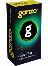 Прозрачные ультратонкие презервативы Ganzo Ultra thin - 15 шт. - Ganzo - купить с доставкой в Энгельсе