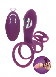 Фиолетовая эрекционная вибронасадка Halo Halo C-Ring Sleeve - Toy Joy - в Энгельсе купить с доставкой