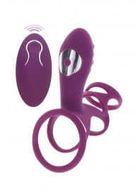 Фиолетовая эрекционная вибронасадка Halo Halo C-Ring Sleeve - Toy Joy - в Энгельсе купить с доставкой