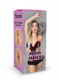 Двусторонний мастурбатор Misha Maver - 22 см. - ФлешНаш - в Энгельсе купить с доставкой