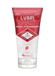 Интимный гель-смазка на водной основе Lubrimax Magic Strawberry - 75 мл. - ИнтелБИО - купить с доставкой в Энгельсе