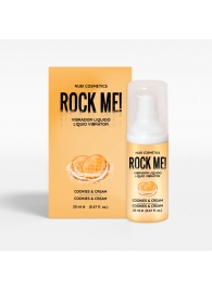 Жидкий вибратор Nuei Rock Me! с ароматом печенья и сливок - 20 мл. - Nuei cosmetics - купить с доставкой в Энгельсе