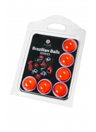 Набор из 6 шариков с массажным маслом Brazilian Balls с ароматом ягод - Secret Play - купить с доставкой в Энгельсе