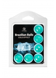 Набор из 6 шариков с массажным маслом Brazilian Balls с охлаждающим эффектом - Secret Play - купить с доставкой в Энгельсе