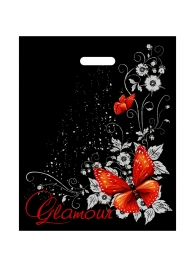 Черный пакет Glamour с вырубной ручкой (38х47 см) - Сима-Ленд - купить с доставкой в Энгельсе