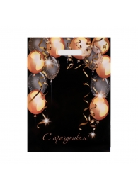 Пакет с вырубной ручкой и принтом в виде шариков (30х40 см) - Сима-Ленд - купить с доставкой в Энгельсе