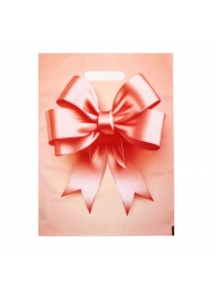 Пакет с принтом в виде банта с вырубной ручкой (30х40 см) - Сима-Ленд - купить с доставкой в Энгельсе