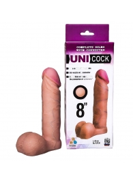 Фаллическая насадка для страпона UNICOCK 8  - 20 см. - LOVETOY (А-Полимер) - купить с доставкой в Энгельсе