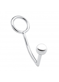 Кольцо на пенис с анальным стимулятором Stainless Steel Anal Hook   Cock Ring - BlueLine - в Энгельсе купить с доставкой