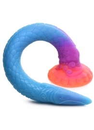 Фантазийный люминесцентный фаллоимитатор в форме змеи Makara Glow-in-the-Dark Silicone Snake Dildo - 46 см. - XR Brands