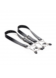 Ремни с зажимами для половых губ Spread Labia Spreader Straps with Clamps - XR Brands - купить с доставкой в Энгельсе