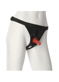 Трусики со штырьком для фиксации насадок Ultra Harness with Plug - Doc Johnson - купить с доставкой в Энгельсе