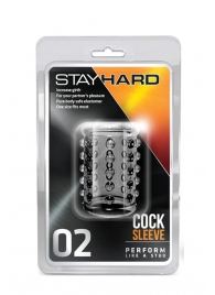 Прозрачная насадка на пенис с шишечками STAY HARD COCK SLEEVE 02 CLEAR - Blush Novelties - в Энгельсе купить с доставкой