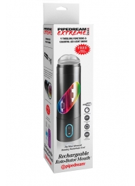 Перезаряжаемый мастурбатор-ротик Extreme Toyz Rechargeable Roto-Bator Mouth - Pipedream - в Энгельсе купить с доставкой