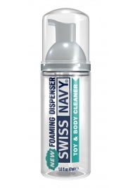 Очищающая пенка для игрушек и тела Toy   Body Cleaner Foamer - 47 мл. - Swiss navy - купить с доставкой в Энгельсе