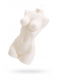 Белая интерьерная свеча в форме женского торса - 850 гр. - Pecado - купить с доставкой в Энгельсе