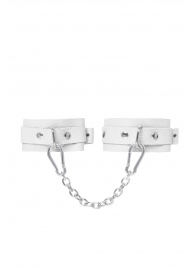 Белые мини-оковы со скруглёнными углами - Pecado - купить с доставкой в Энгельсе