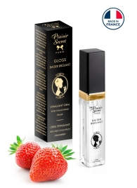 Стимулирующий блеск для губ со вкусом клубники - 7 мл. - Plaisir Secret - купить с доставкой в Энгельсе