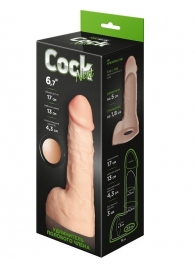 Телесный фаллоудлинитель с мошонкой Cock Next - 17 см. - LOVETOY (А-Полимер) - в Энгельсе купить с доставкой