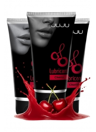 Набор из 3 съедобных лубрикантов JUJU со вкусом вишни - JuJu - купить с доставкой в Энгельсе